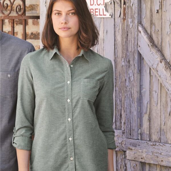 Women’s Vintage Stretch Brushed Oxford Shirt Thumbnail