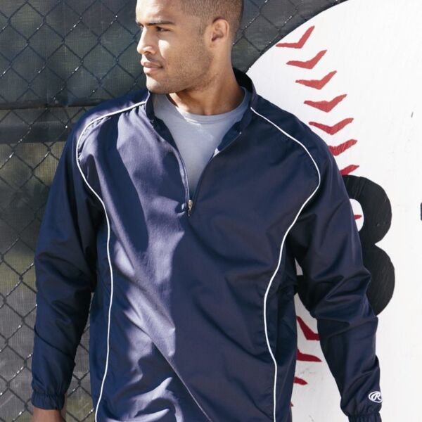 Poly Dobby Quarter-Zip Pullover Thumbnail