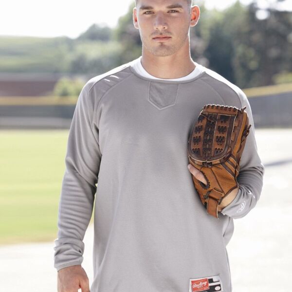 Flatback Mesh Fleece Long Sleeve Pullover Thumbnail