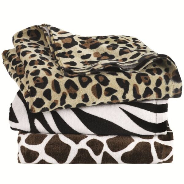 Animal Print Velour Beach Towel Thumbnail