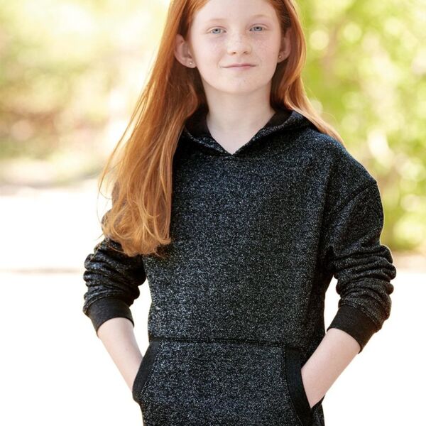 Youth Glitter French Terry Hooded Sweatshirt Thumbnail