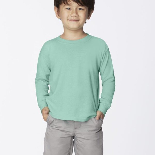 Garment-Dyed Youth Midweight Long Sleeve T-Shirt Thumbnail