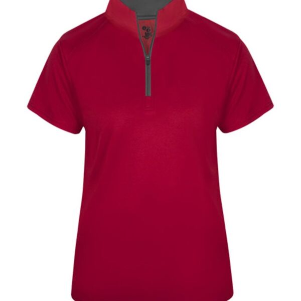Women's B-Core Quarter-Zip T-Shirt Thumbnail