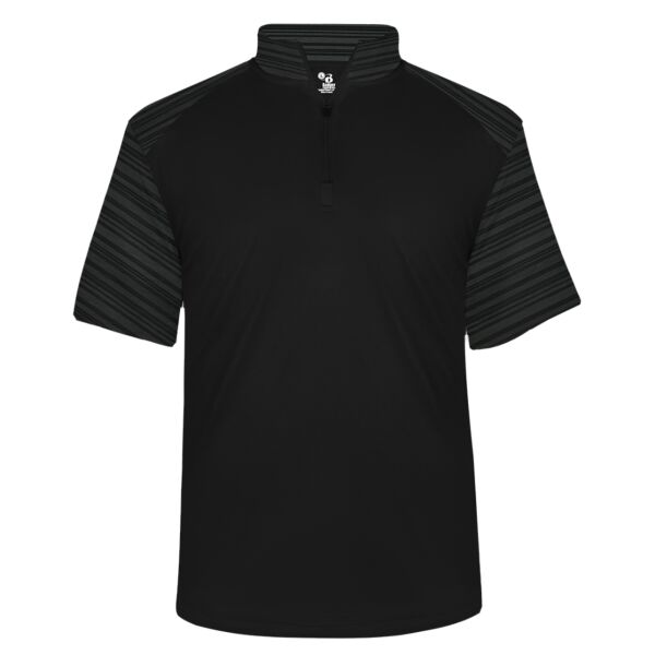 Sport Stripe Quarter Zip T-Shirt Thumbnail