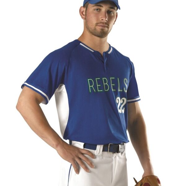 Youth Two Button Baseball Jersey Thumbnail