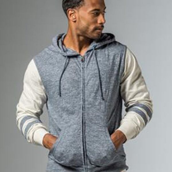 Slub Full-Zip Hooded Sweatshirt Thumbnail
