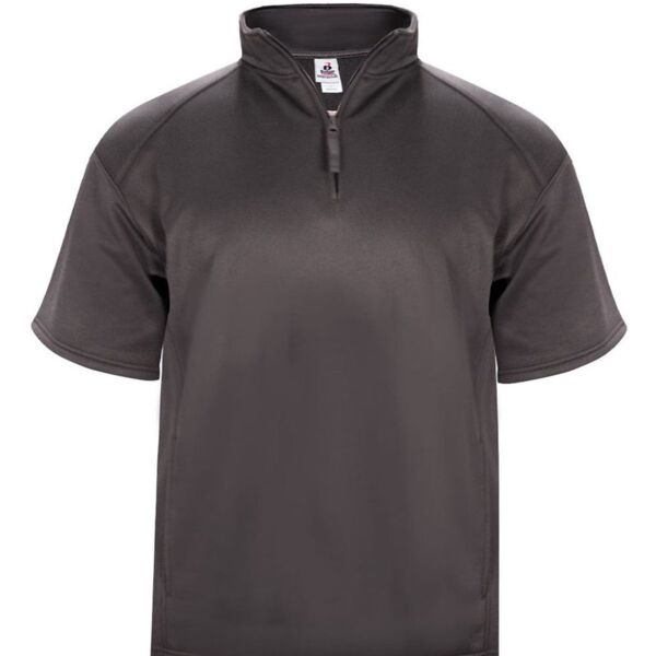 Poly Fleece Short Sleeve Quarter-Zip Pullover Thumbnail
